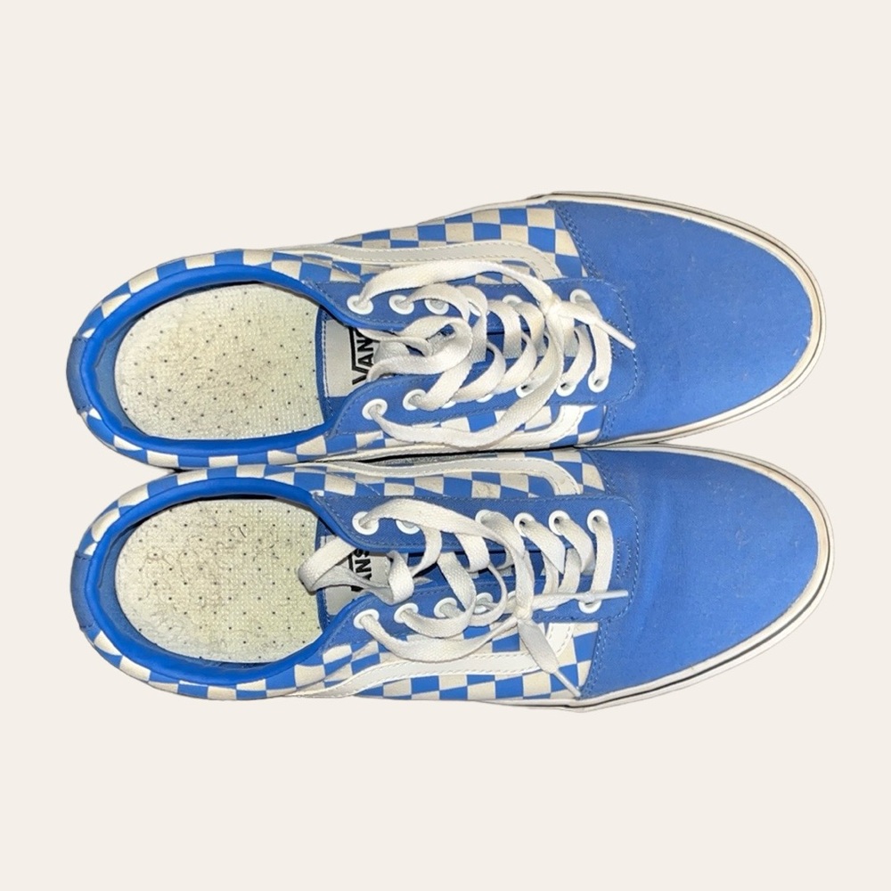 Blue Checkered Vans
